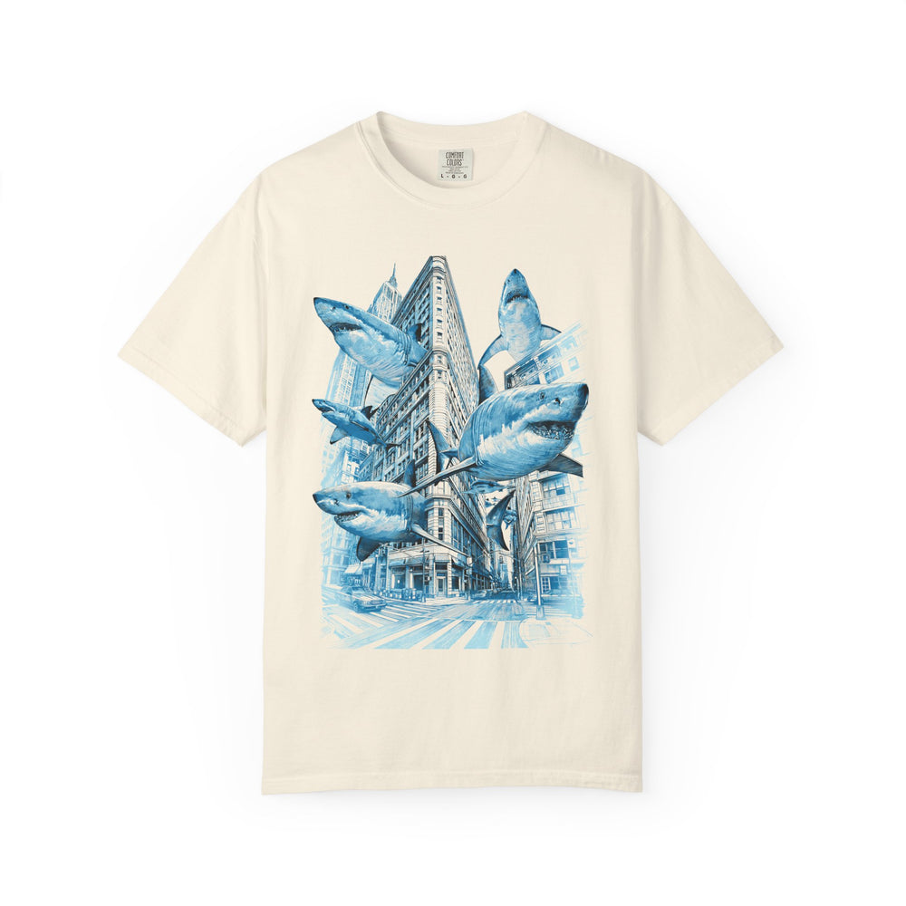Swimming With Sharks City Mens AQUAVIDA Short Sleeve Tee