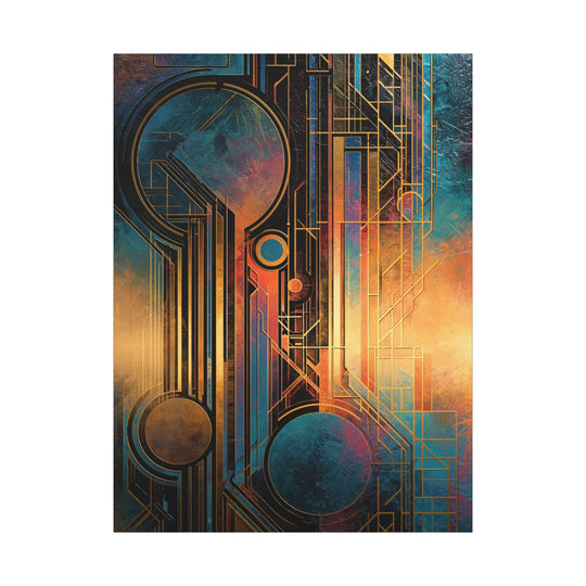 Geometrical Abstractions No.1 Canvas Wall Art