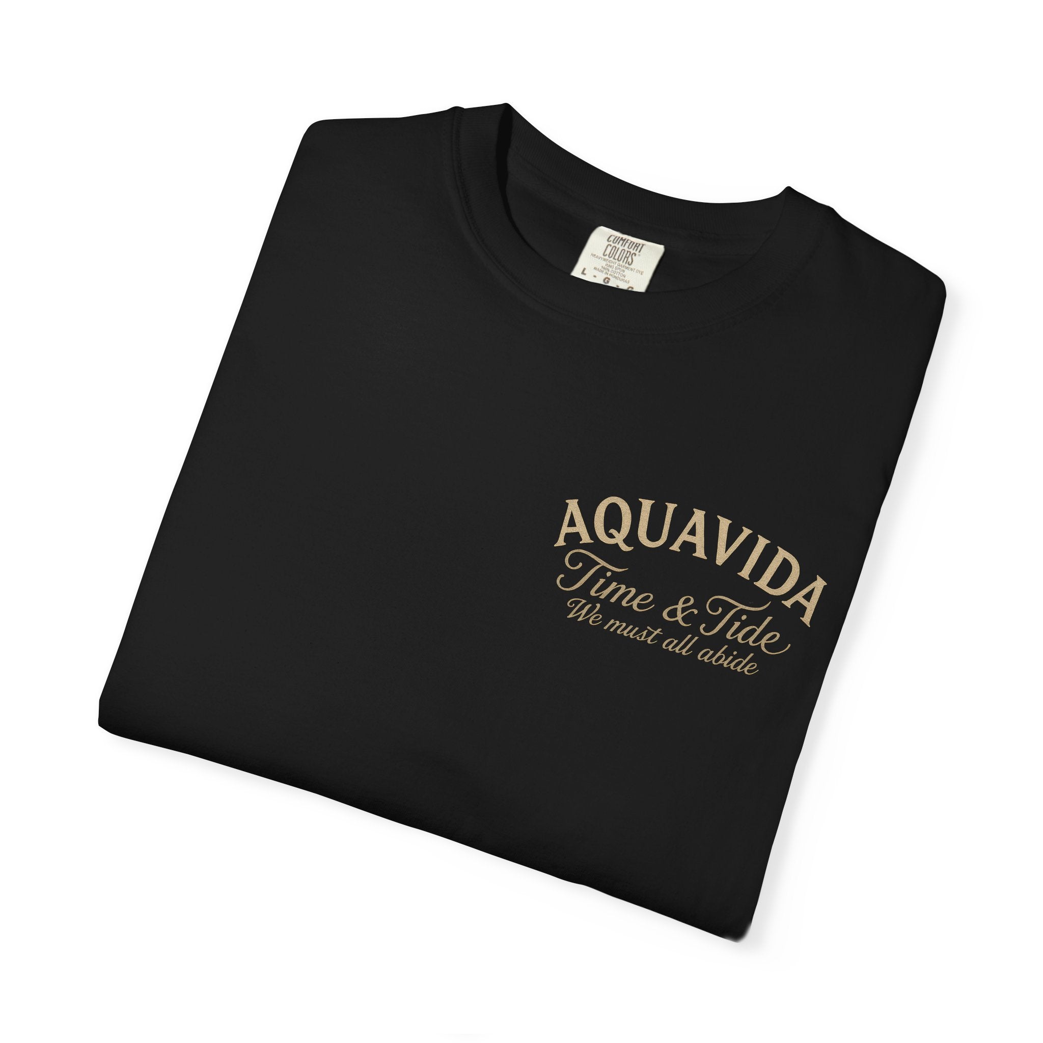 TIME & TIDE Anchor Mermaids Mens AQUA VIDA Short Sleeve Tee