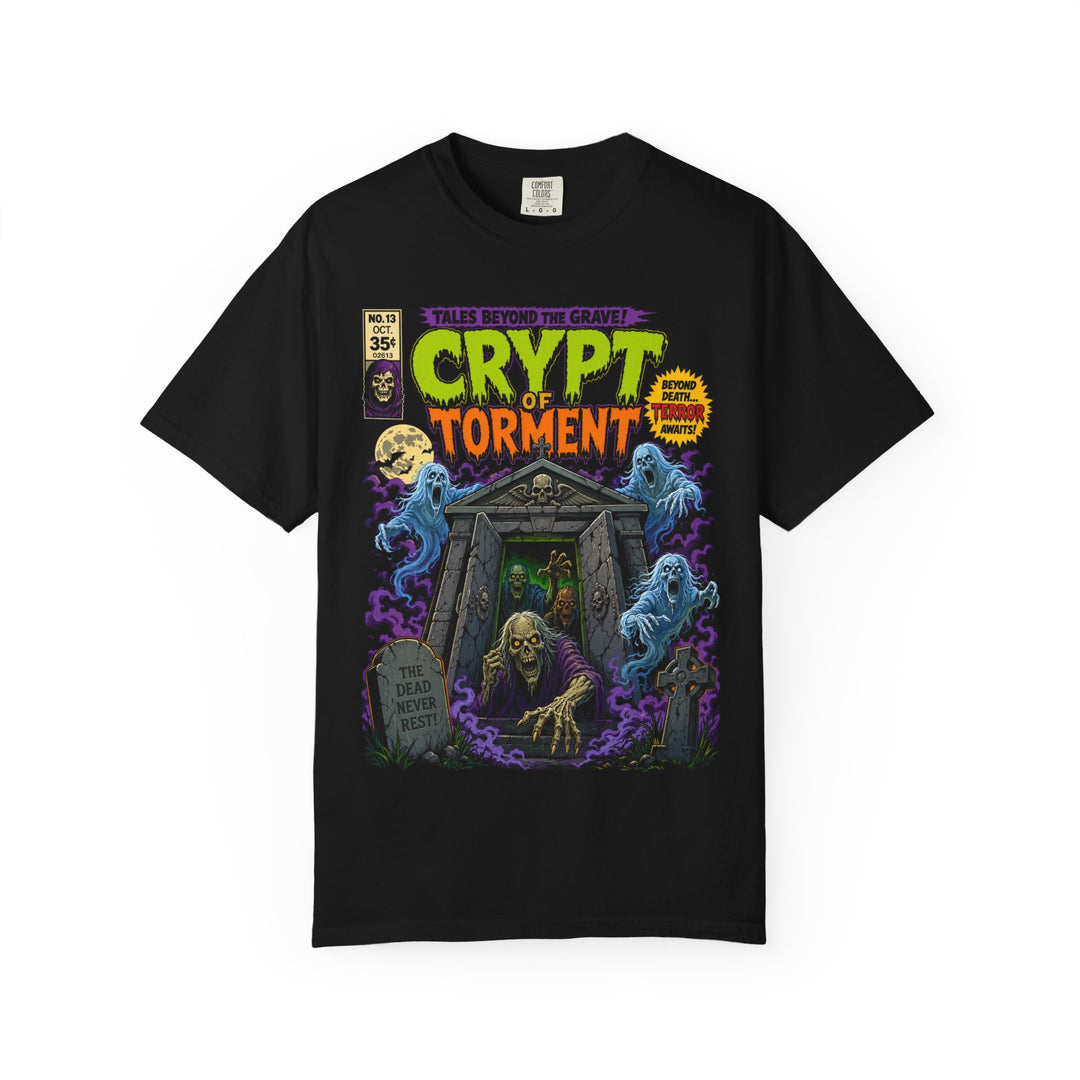 Crypt Of Torment Horror Comic Mens WUNDERLAND Halloween Booteek Short Sleeve Tee
