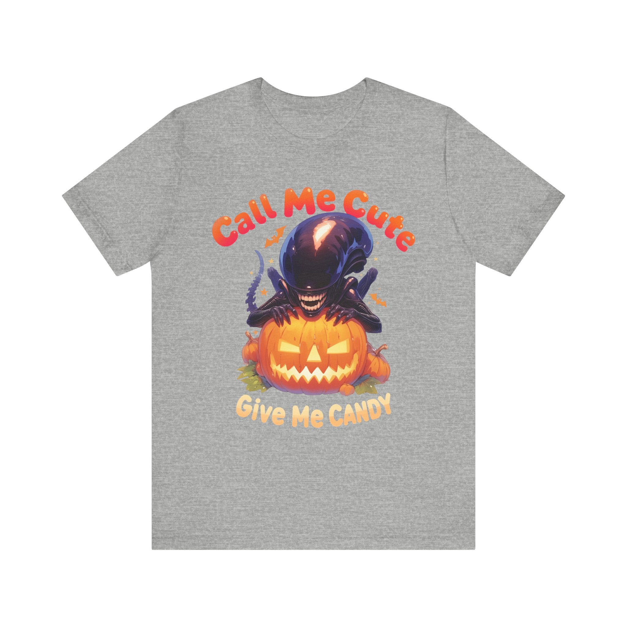 Call Me Cute Give Me Candy Womens Halloween Booteek Jersey Short Sleeve Tee