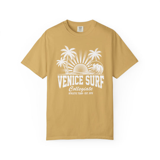 Venice Surf Sunset Beach Womens L'Atomique Relaxed Fit Comfort Colors Graphic Tee