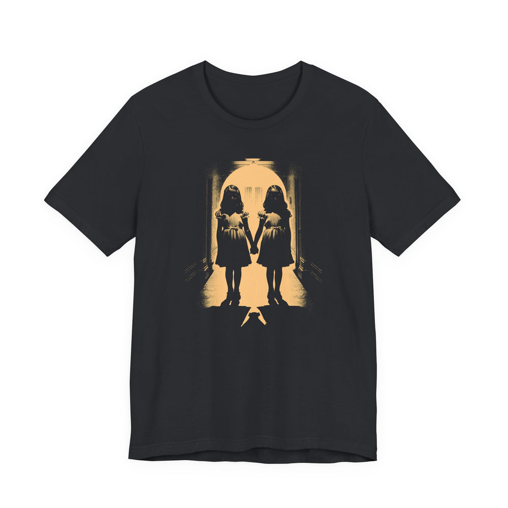 Come Play With Us Horror Twins Men's Halloween Classic Fit Tee