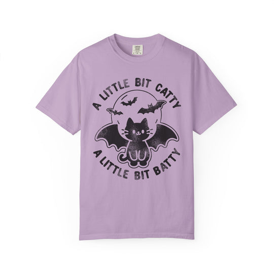 A Little Bit Batty A Little Bit Catty Womens WUNDERLAND Backyard Dept Halloween Booteek Short Sleeve Tee