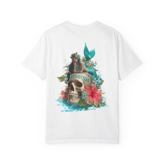 MERMAID SKULL Mens AQUA VIDA Short Sleeve Tee