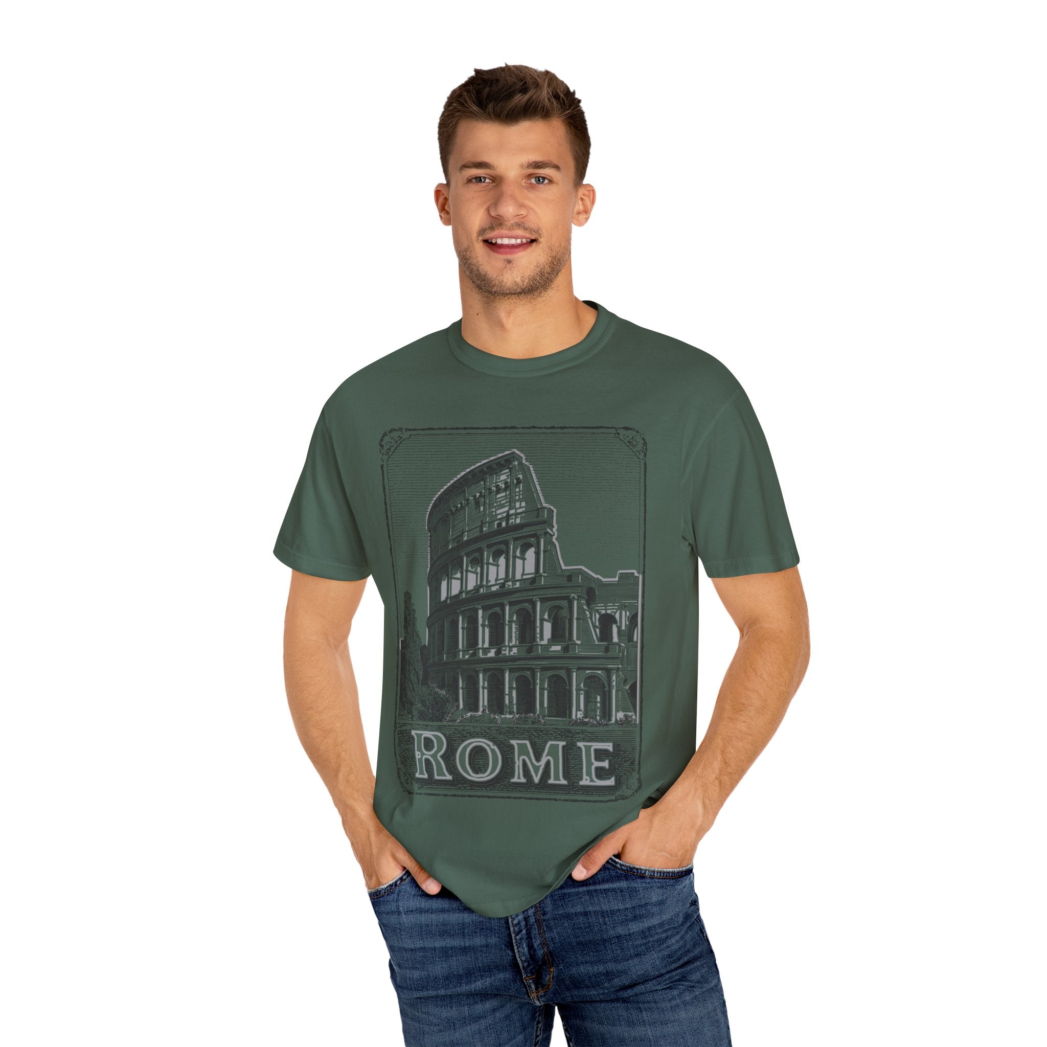 ROME VINTAGE COLOSSEUM Mens WUNDERLAND Destination Short Sleeve Tee