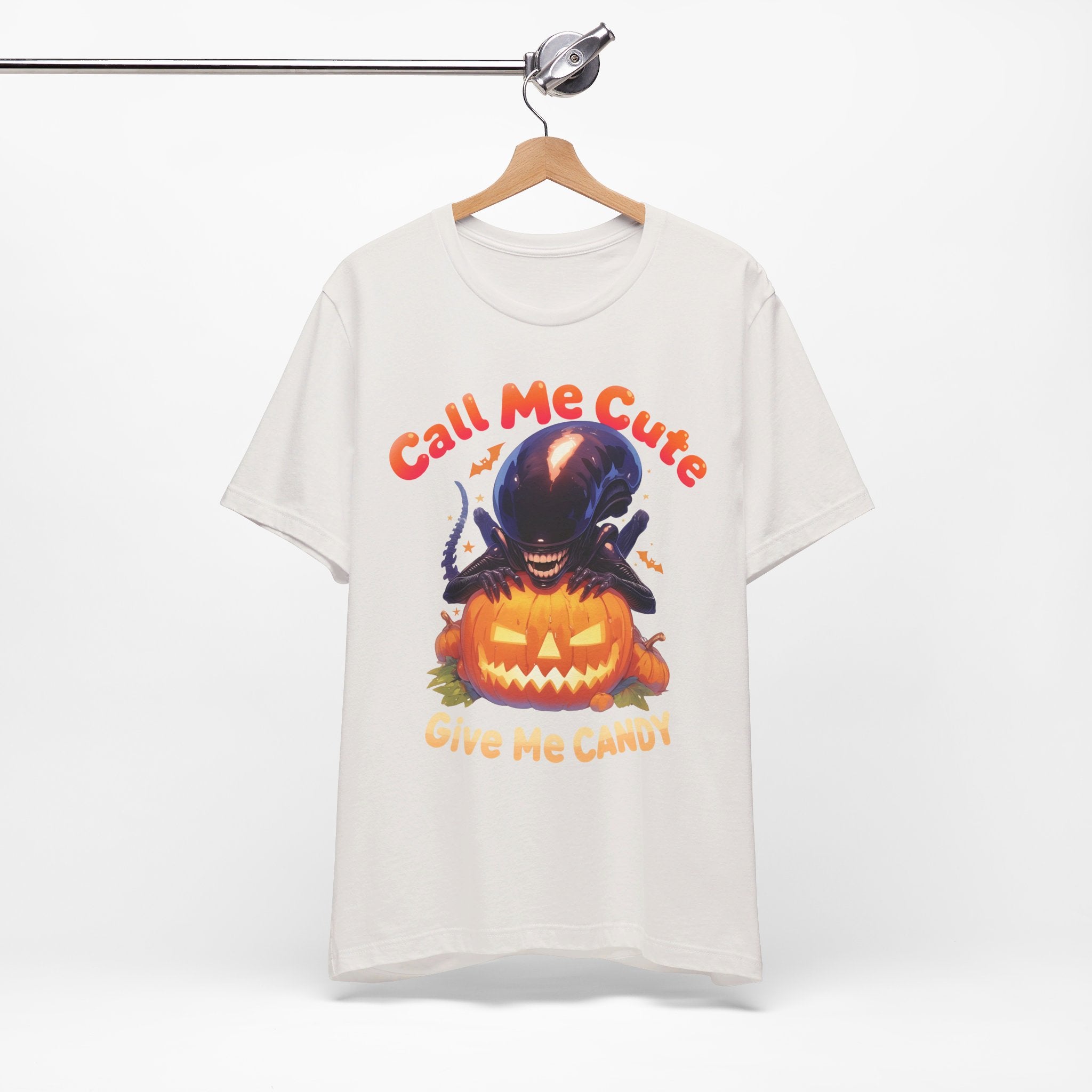 Call Me Cute Give Me Candy Mens Halloween Booteek Jersey Short Sleeve Tee