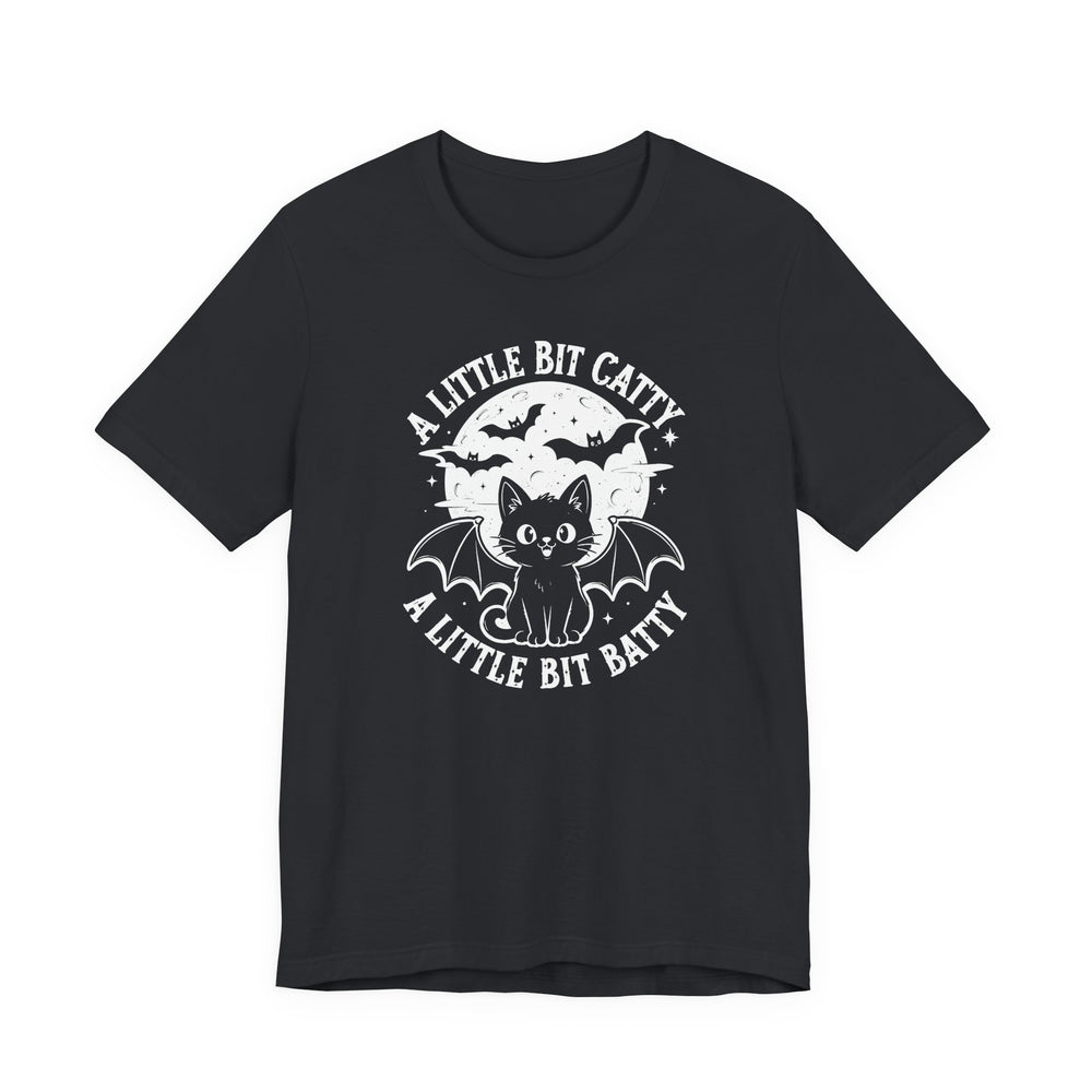 A Little Bit Batty A Little Bit Catty Women's Halloween Classic Fit Tee