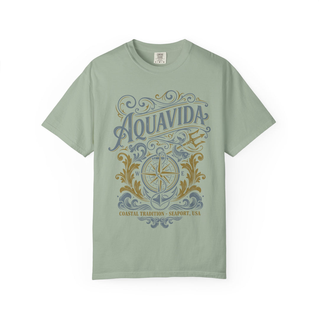 Coastal Tradition Mens AQUA VIDA Short Sleeve Tee