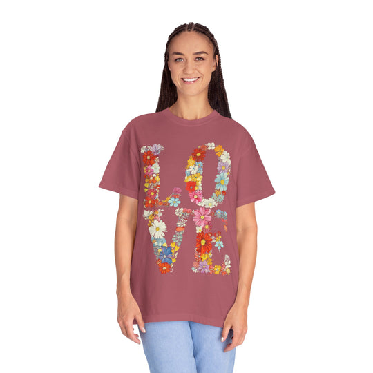 Floral LOVE Letters Womens L&