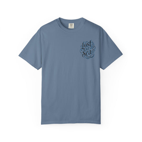 LOST AT SEA NAUTICAL COMPASS SKULLS Mens AQUA VIDA Short Sleeve Tee