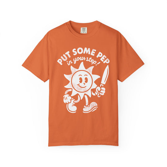 Put Some Pep In Your Step Mens WUNDERLAND Backyard Dept Halloween Booteek Short Sleeve Tee