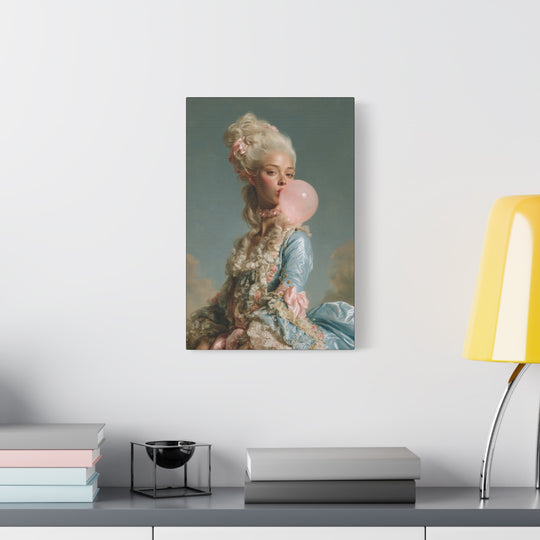 Rococo Bubble Gum Pop Princess Canvas Wall Art