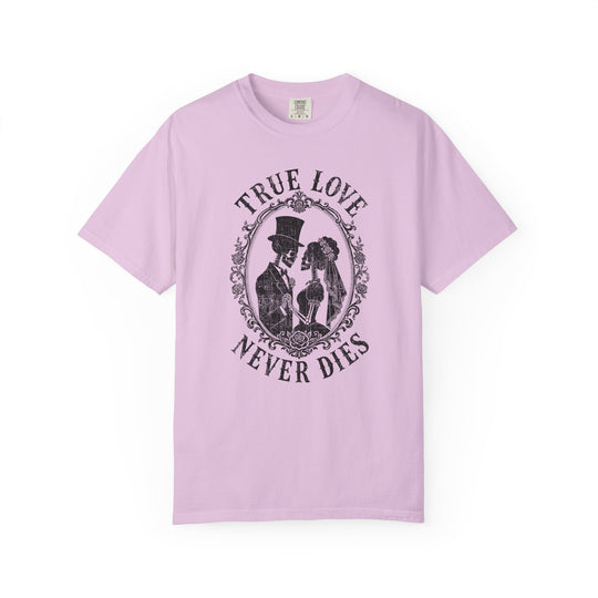 True Love Never Dies Skeleton Silhouettes Womens WUNDERLAND Halloween Booteek Short Sleeve Tee