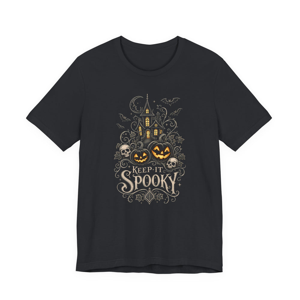 Keep It Spooky Haunted House Women's Halloween Classic Fit Tee