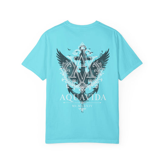 Eagle Anchor Logo Mens AQUA VIDA Short Sleeve Tee