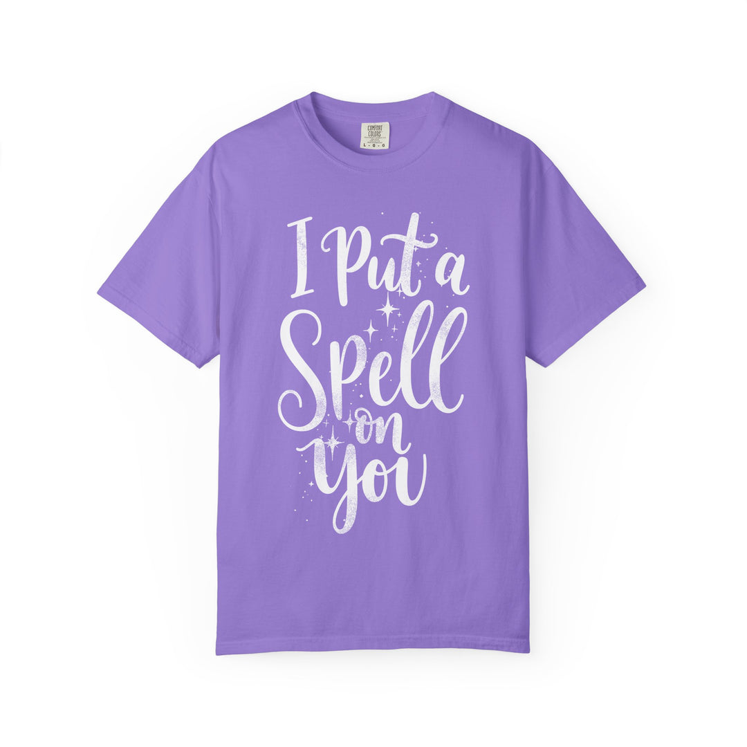I Put A Spell On You Womens WUNDERLAND Backyard Dept Halloween Booteek Short Sleeve Tee