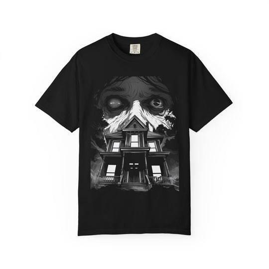 Haunted Horror House Mens WUNDERLAND Halloween Booteek Short Sleeve Tee