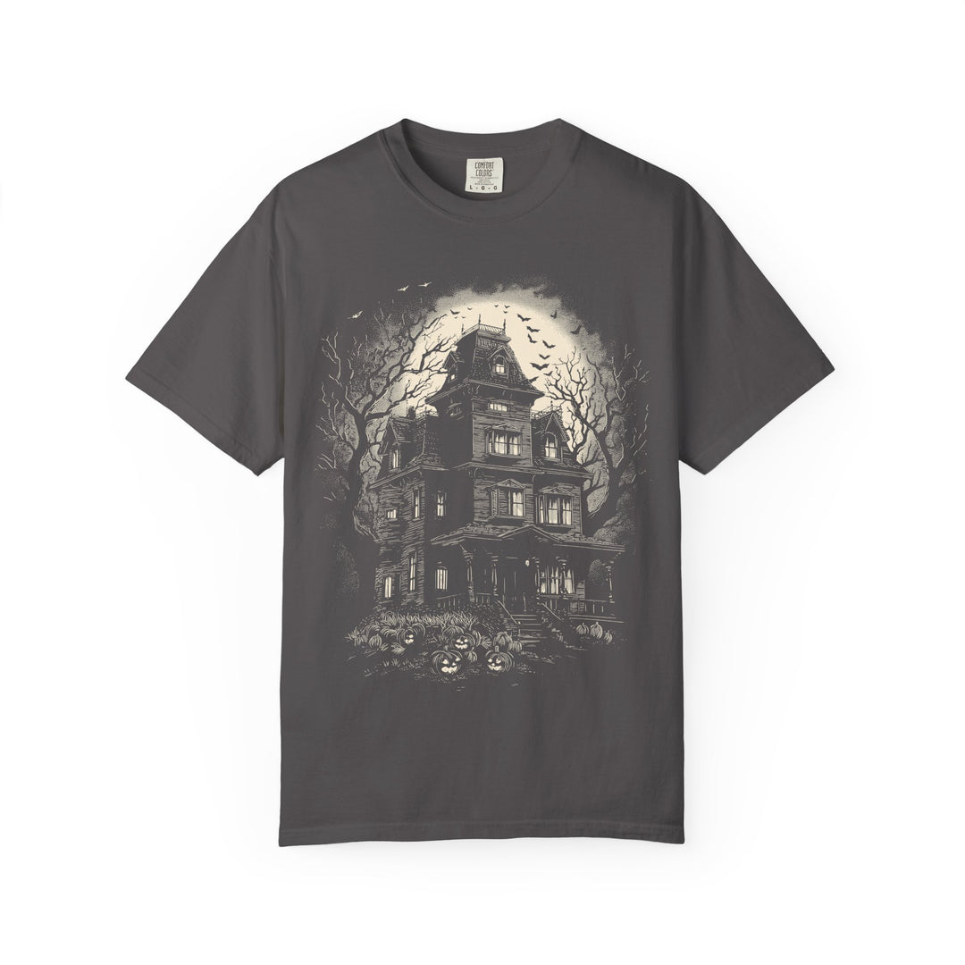 Moonlit Haunted House Womens WUNDERLAND Backyard Dept Halloween Booteek Short Sleeve Tee