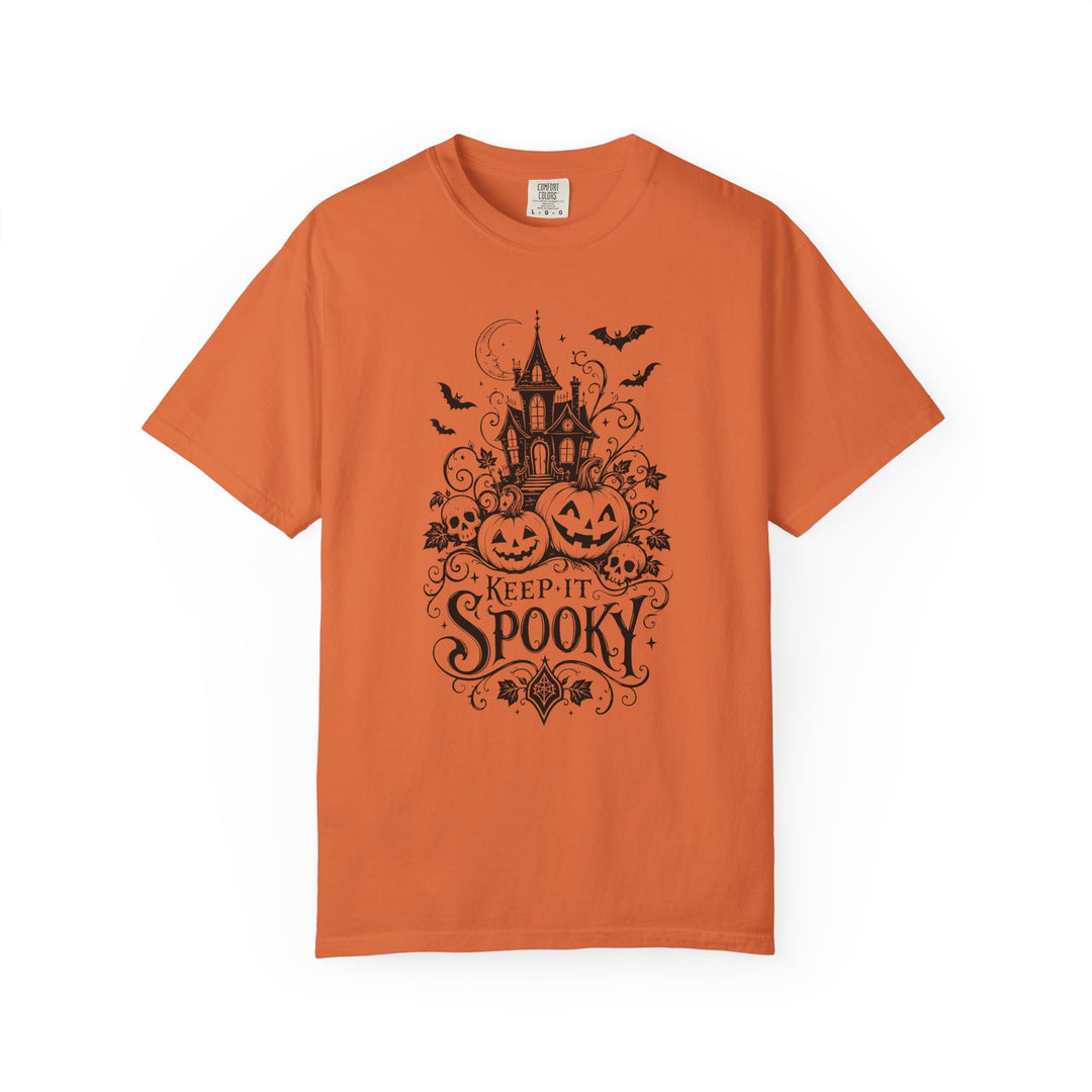 Keep It Spooky Haunted House Womens WUNDERLAND Halloween Booteek Short Sleeve Tee