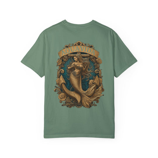 Mermaid Crest Mens AQUA VIDA Short Sleeve Tee