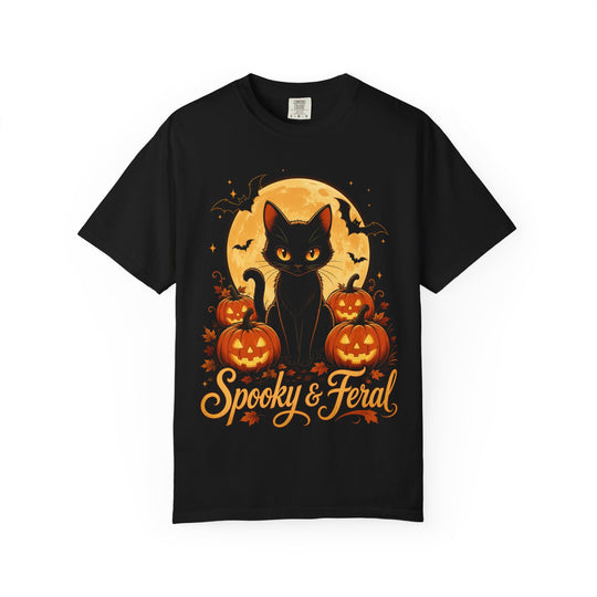 Spooky &amp; Feral Womens WUNDERLAND Halloween Booteek Short Sleeve Tee