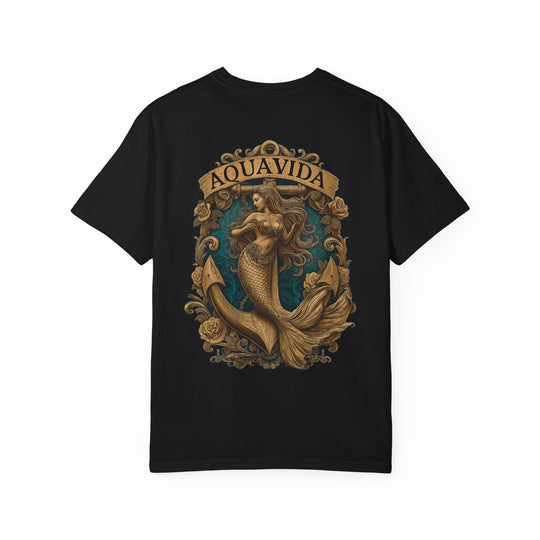 Mermaid Crest Mens AQUA VIDA Short Sleeve Tee