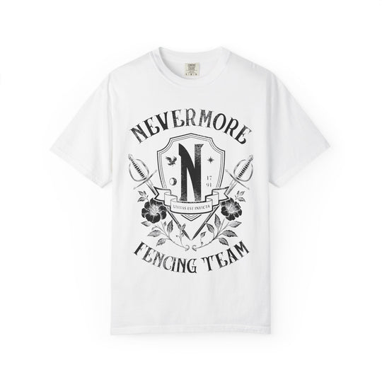 Nevermore Fencing Team Womens WUNDERLAND Backyard Dept Halloween Booteek Short Sleeve Tee