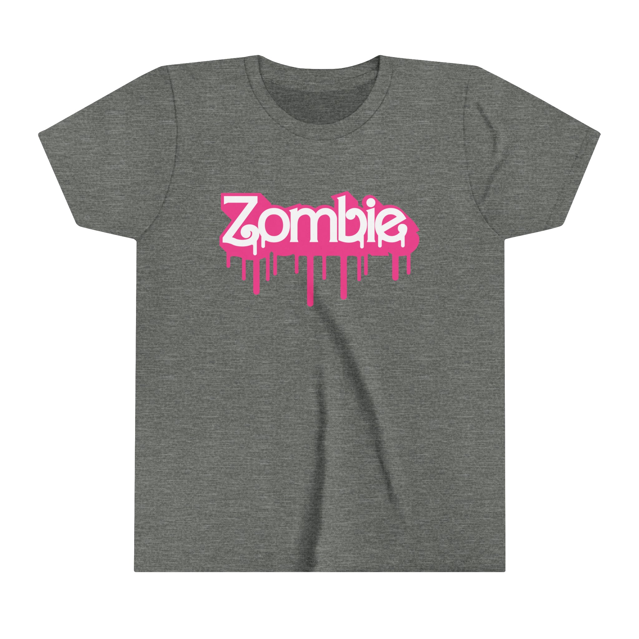 ZOMBIE LOGO Girls Halloween Short Sleeve Tee