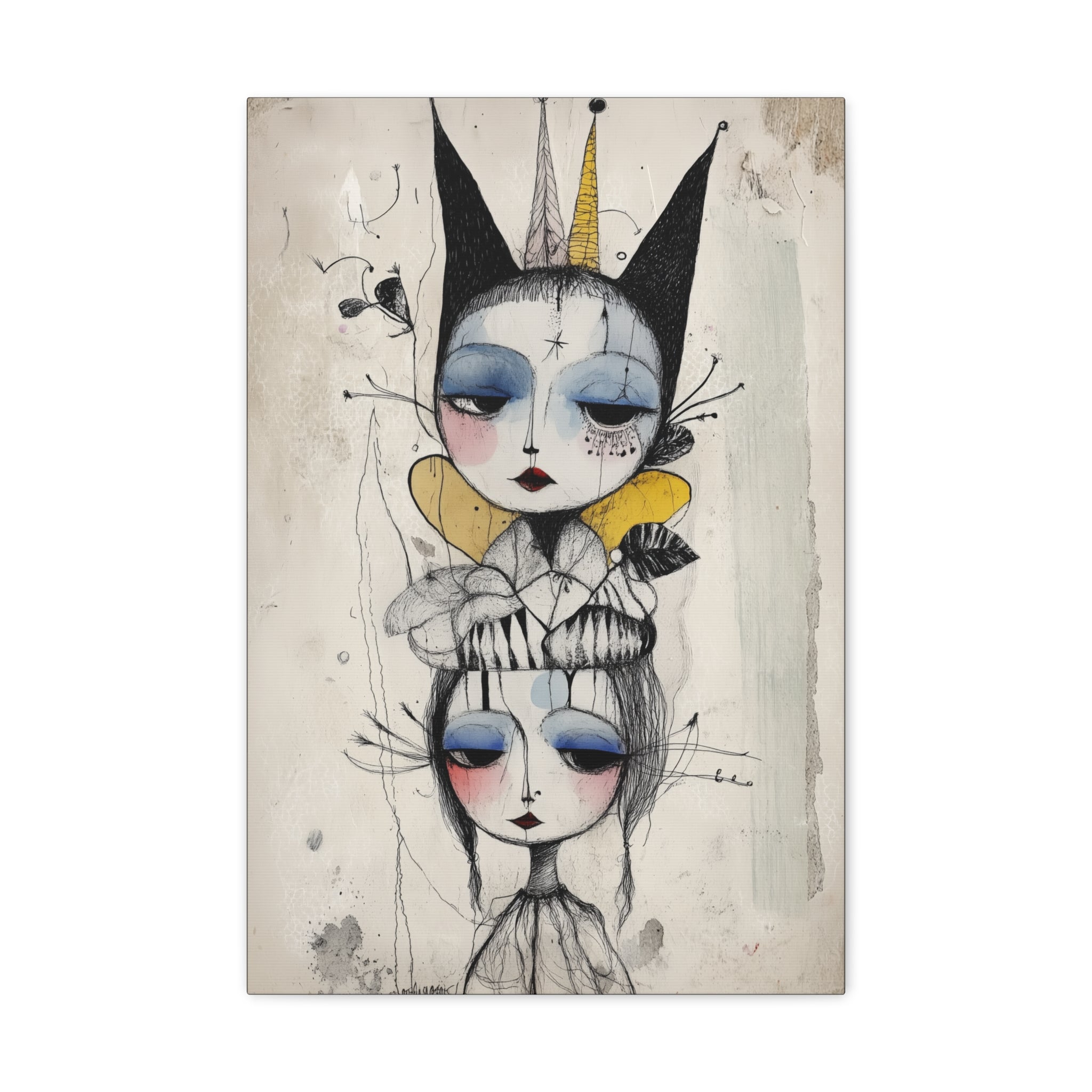 Queen In The Jester’s Court Canvas Print