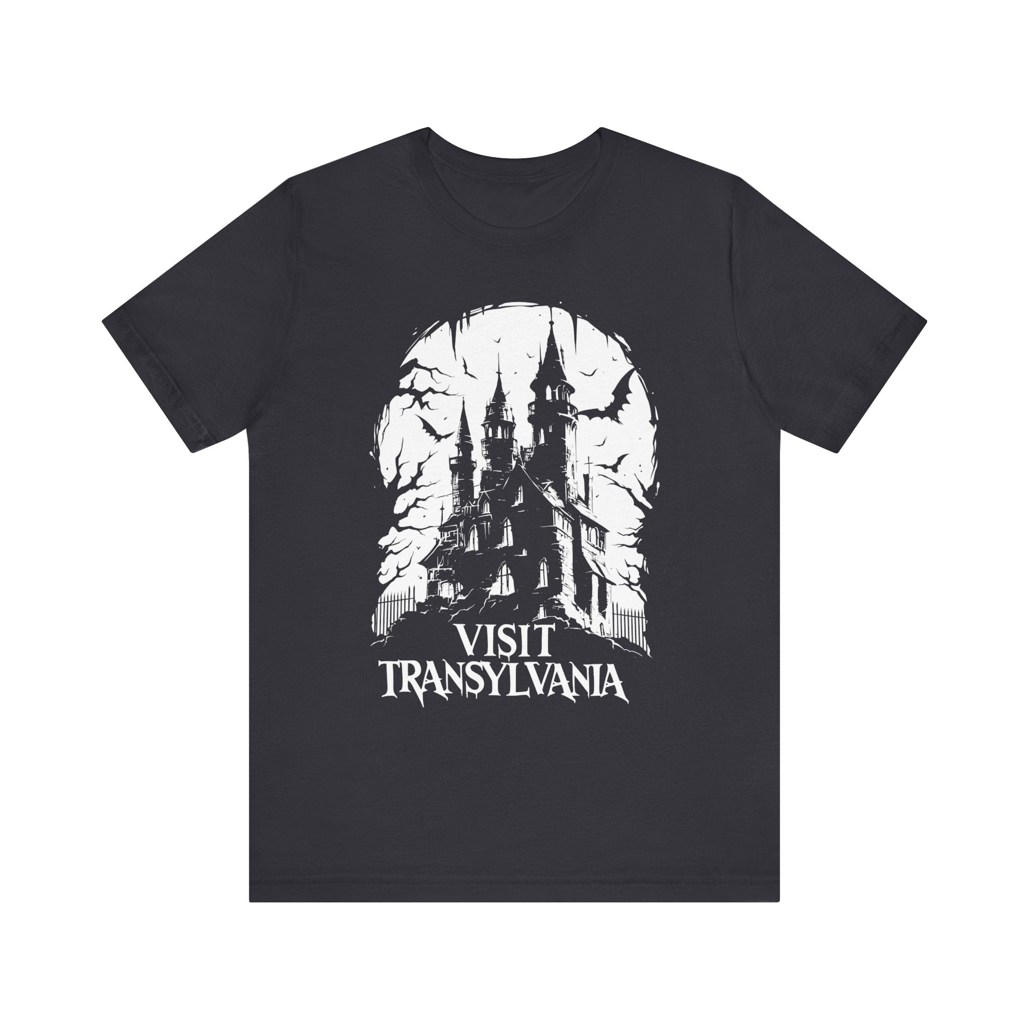 Visit Transylvania Mens Halloween Booteek Jersey Short Sleeve Tee