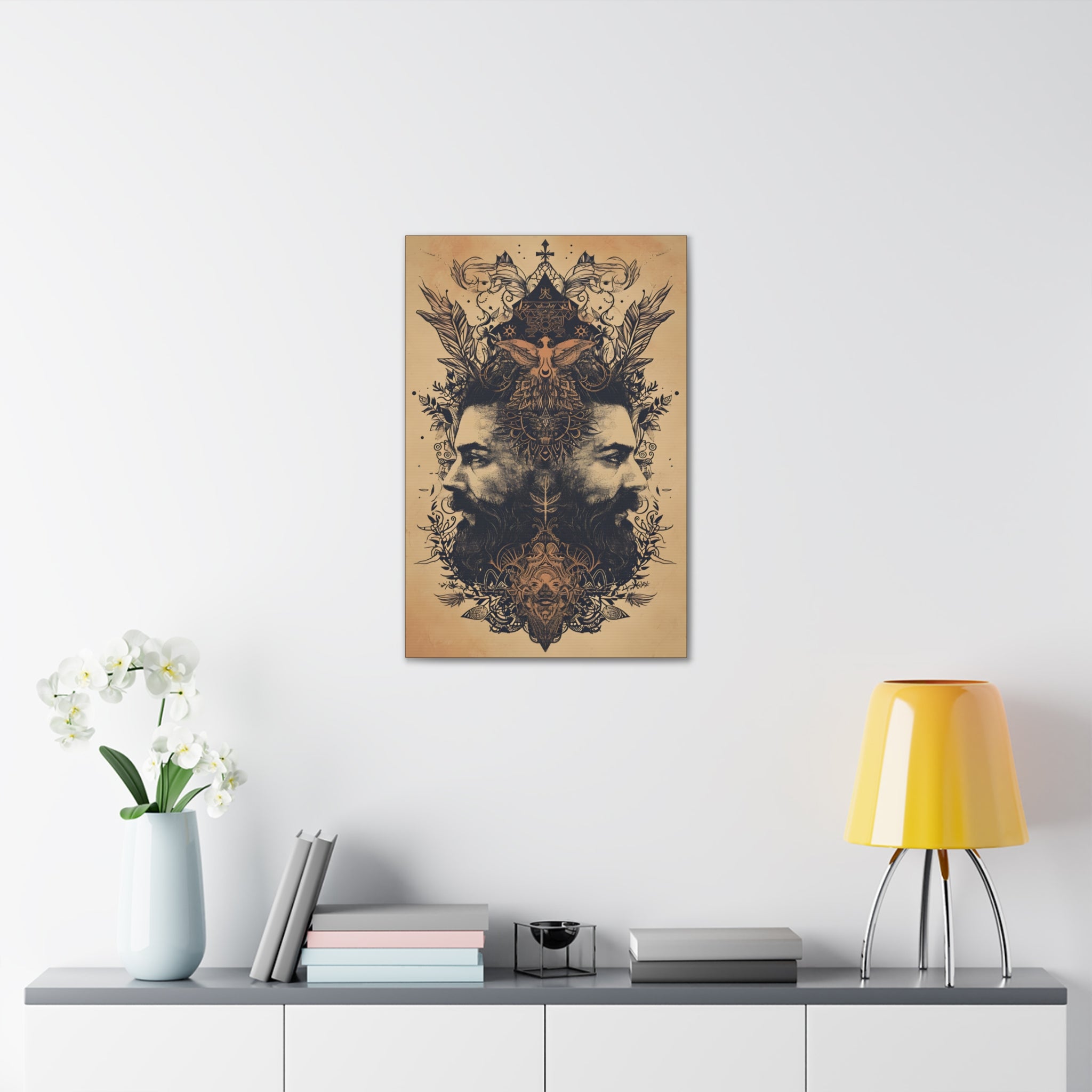 Dualing Duality Canvas Print