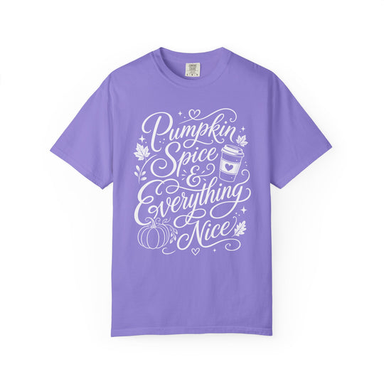 Pumpkin Spice &amp; Everything Nice Womens WUNDERLAND Halloween Booteek Short Sleeve Tee