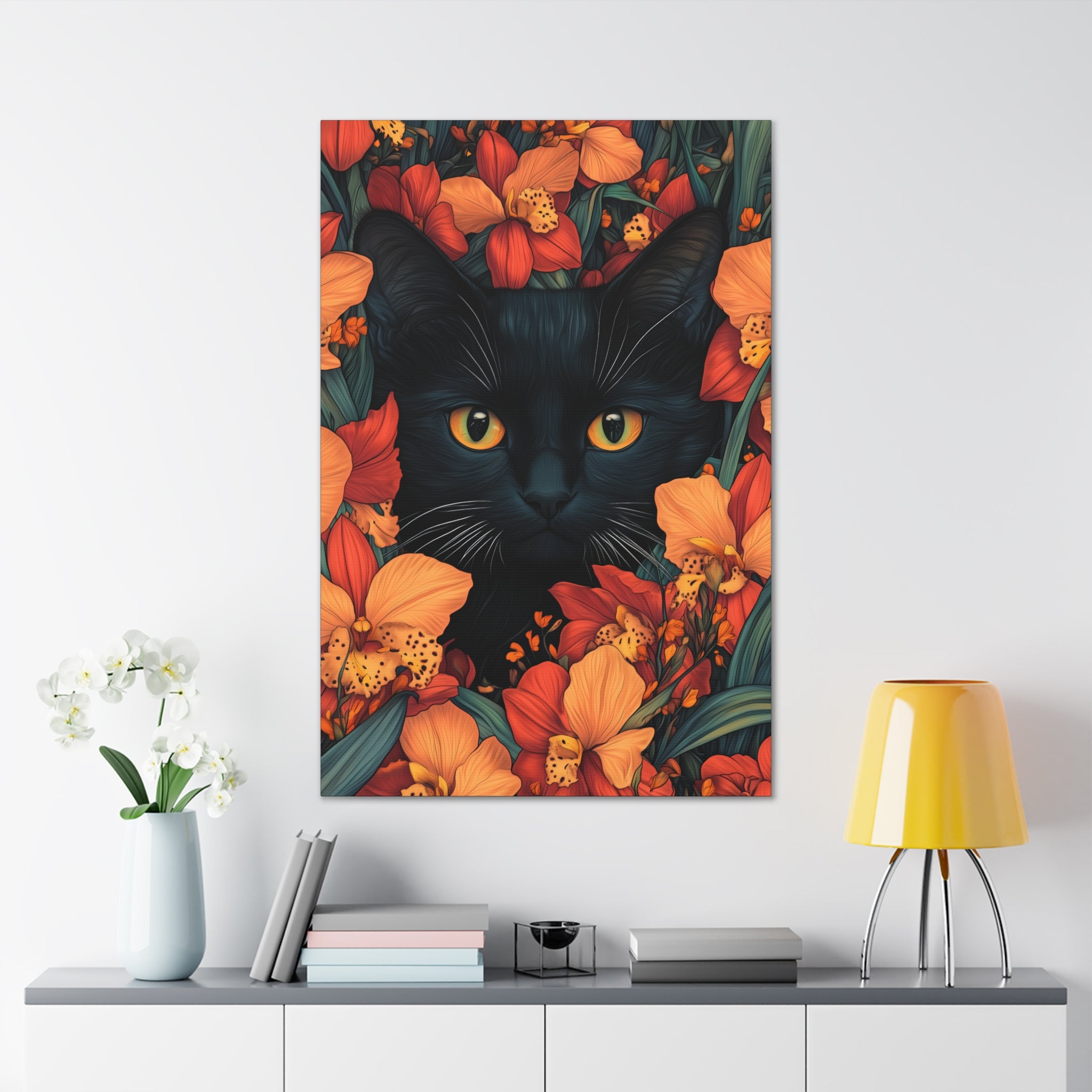 Purrfect Gaze Canvas Print