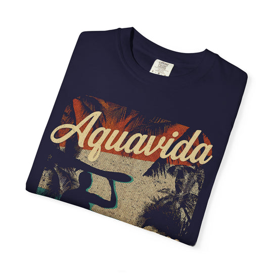 Aquavida 1974 Surf Co. Vintage Mens AQUAVIDA Short Sleeve Tee