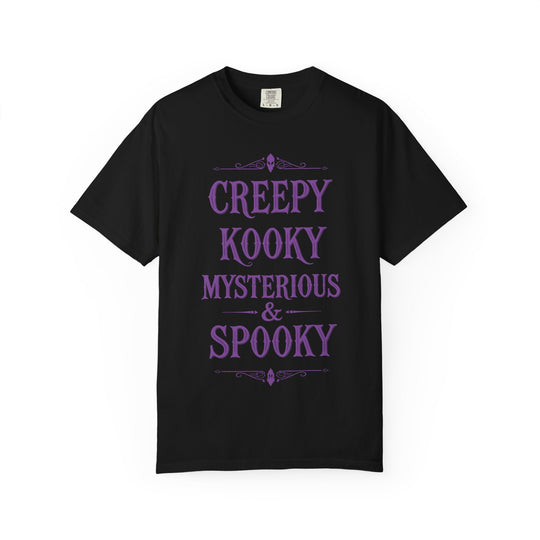 Creppy Kooky Mysterious & Spooky Womens WUNDERLAND Backyard Dept Halloween Booteek Short Sleeve Tee