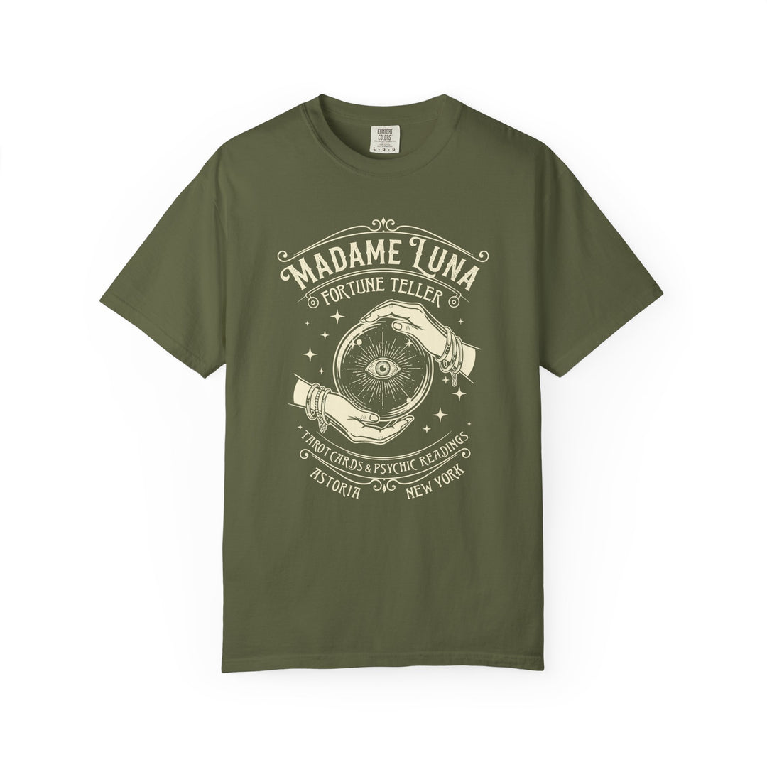 Madame Luna Fortune Teller Womens WUNDERLAND Backyard Dept Halloween Booteek Short Sleeve Tee