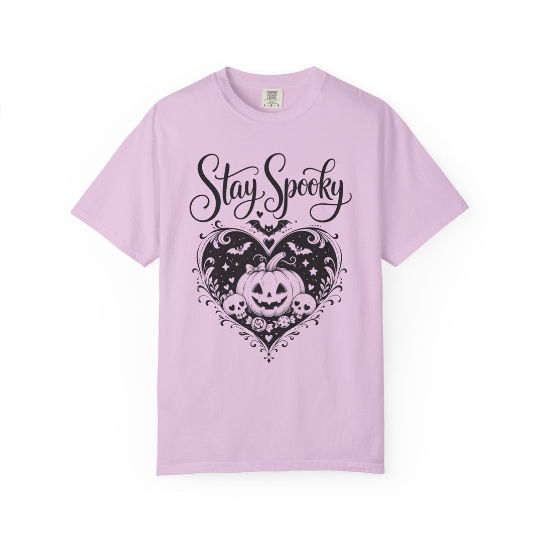 Stay Spooky Pumpkin Heart Womens WUNDERLAND Halloween Booteek Short Sleeve Tee