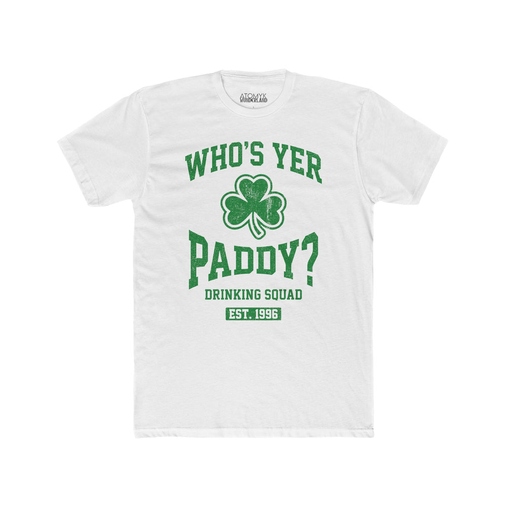 Who's Yer Laddie St. Patrick's Day Humor Drinking Bar Short Sleeve Graphic Tee