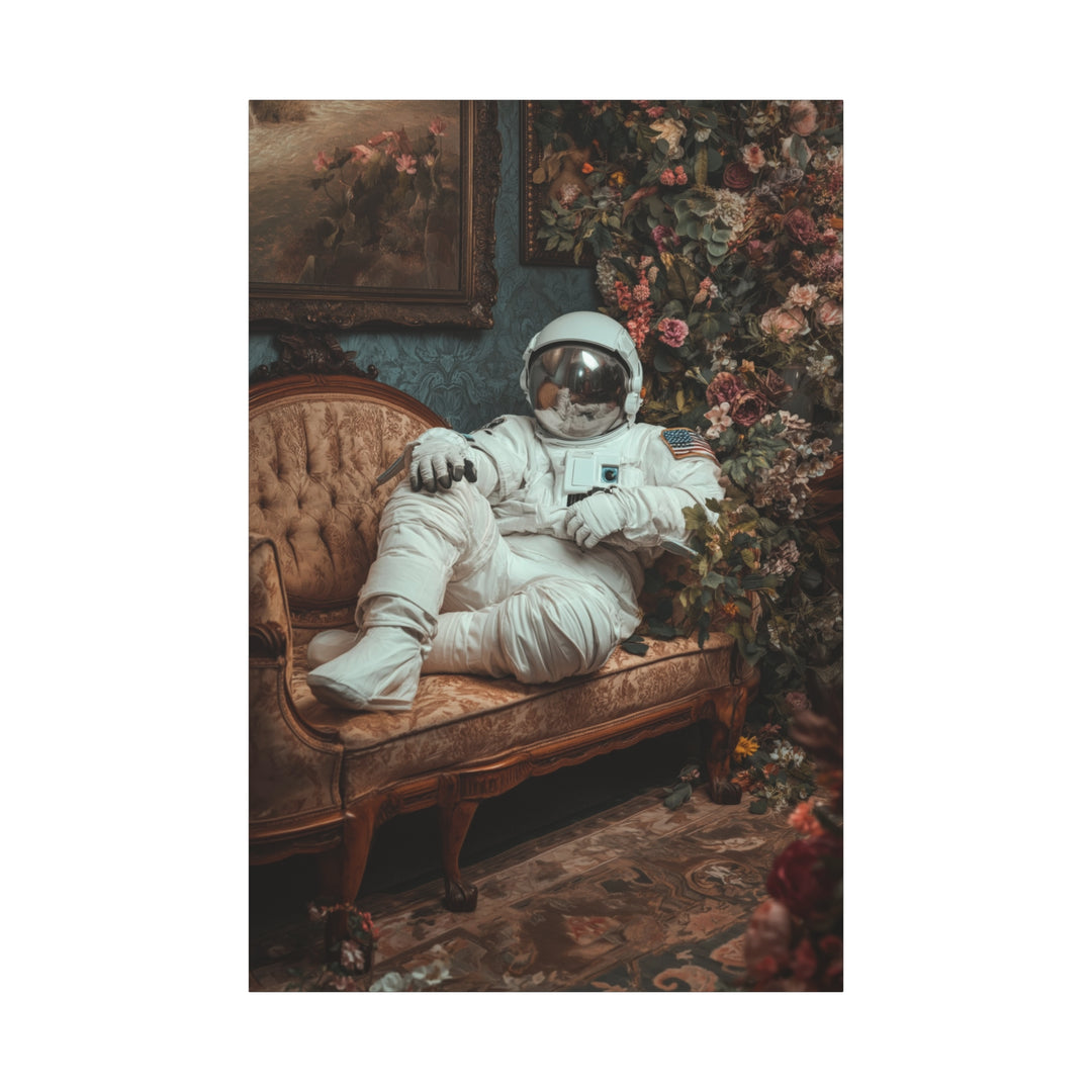 I Need My Space Astronaut Canvas Wall Art