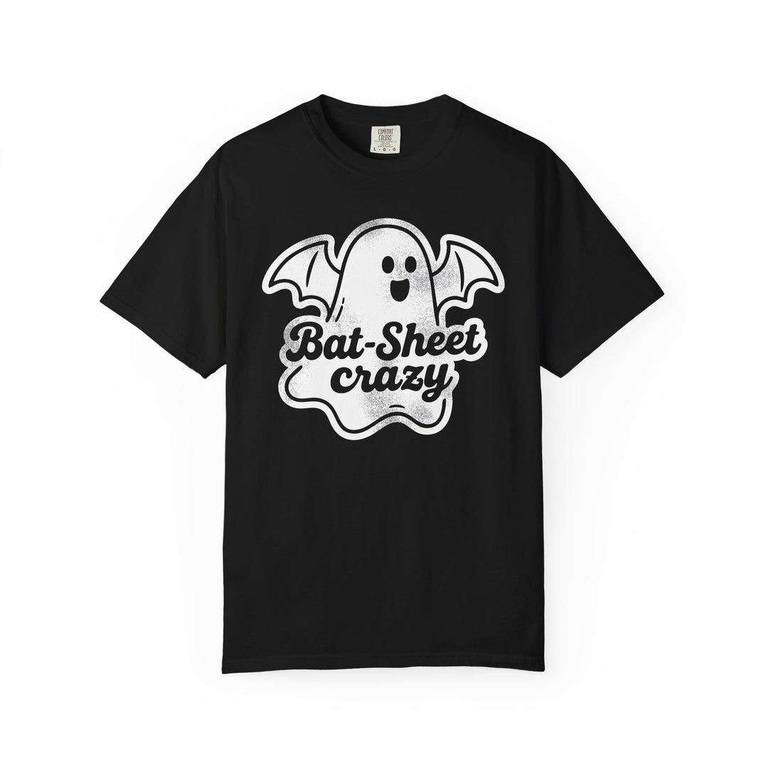 Bat Sheet Crazy Ghost Womens WUNDERLAND Backyard Dept Halloween Booteek Short Sleeve Tee