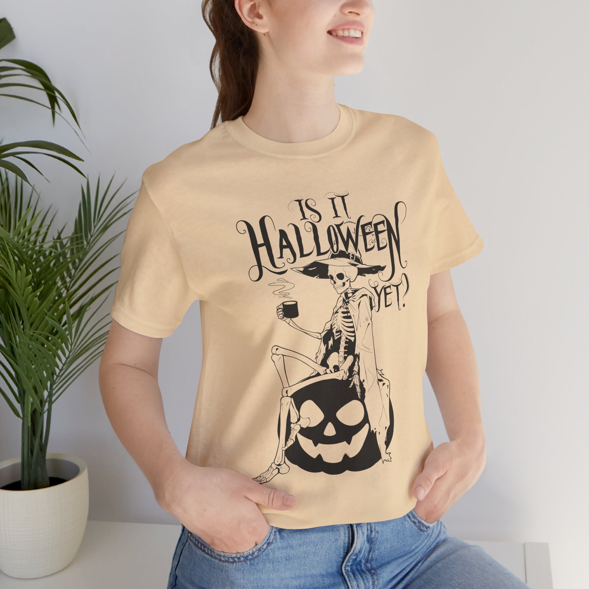 Is It Halloween Yet Witch Pumpkin Womens Halloween Booteek Jersey Short Sleeve Tee