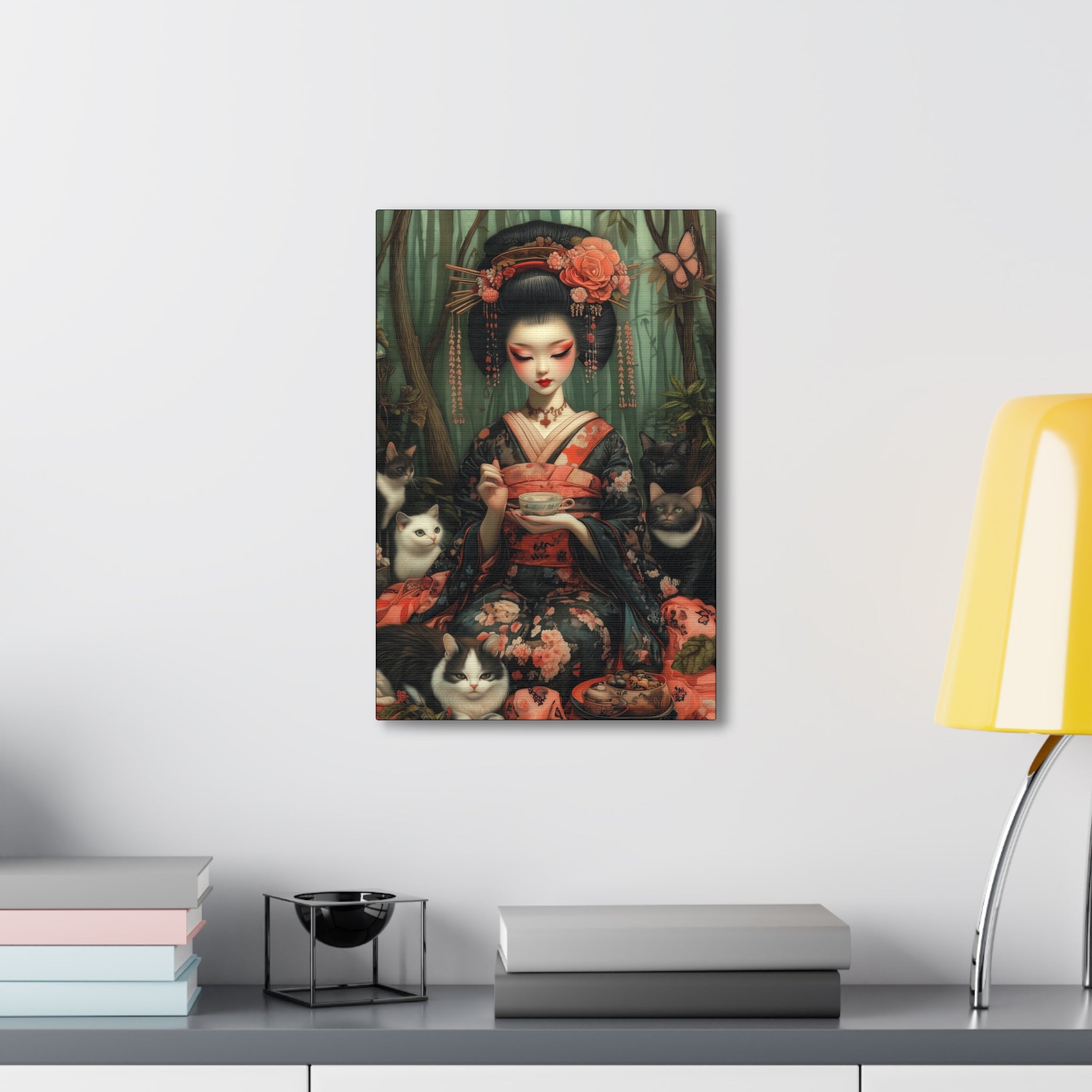 The Bamboo Teahouse Canvas Print