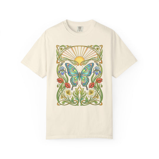 Spring Butterfly Womens L'Atomique Relaxed Fit Comfort Colors Graphic Tee