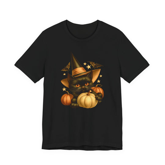 Vintage Witch Kitty Pumpkin Women&