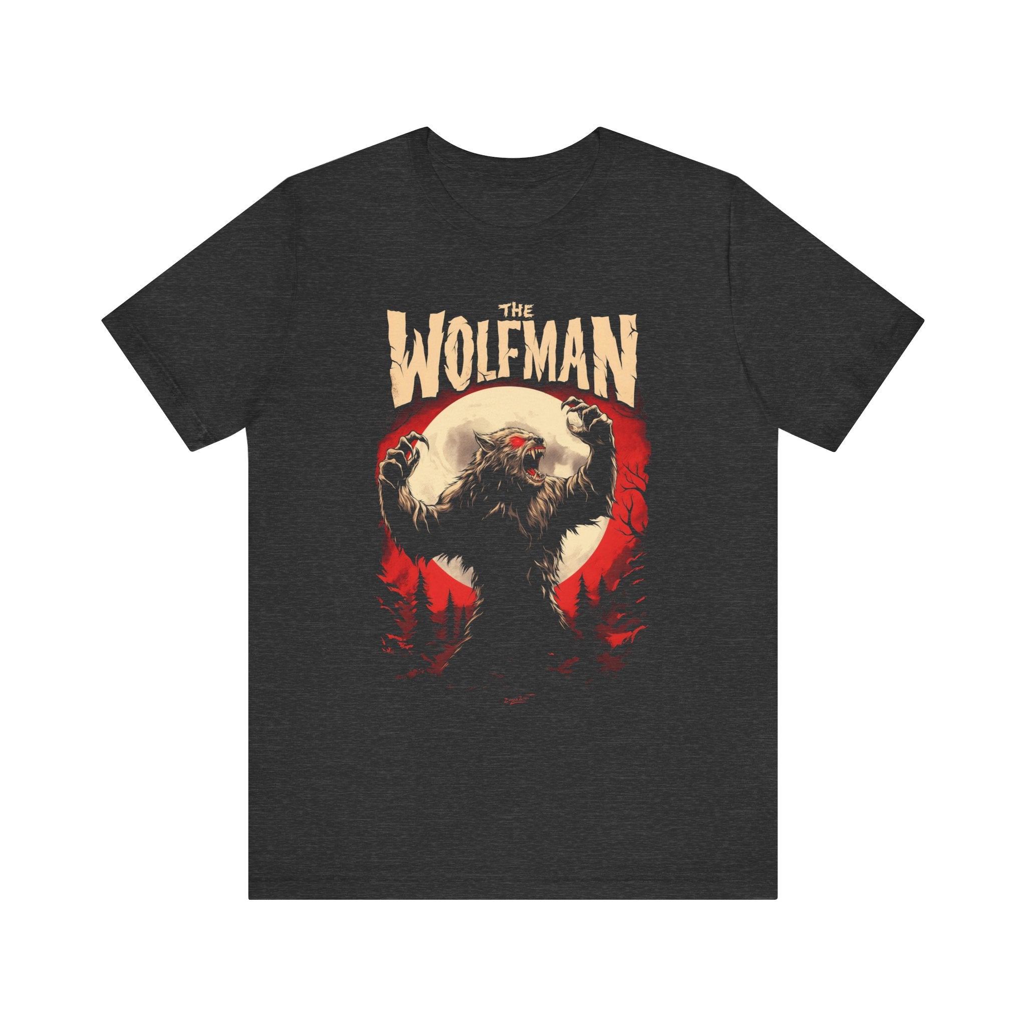 The Wolfman Color Print Mens Halloween Booteek Jersey Short Sleeve Tee