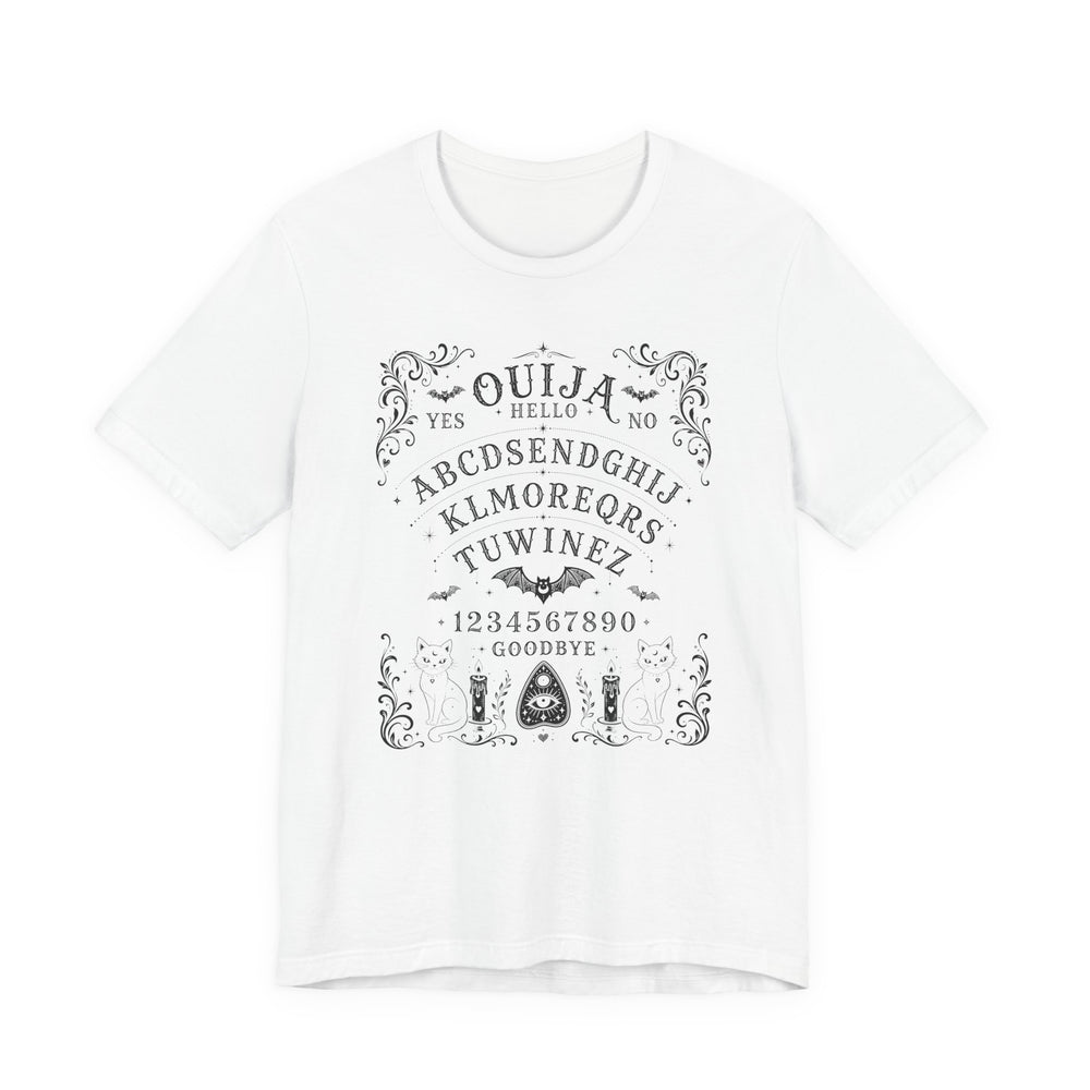 Spirit Board "SEND MORE WINE" Hidden Message Women's Halloween Classic Fit Tee