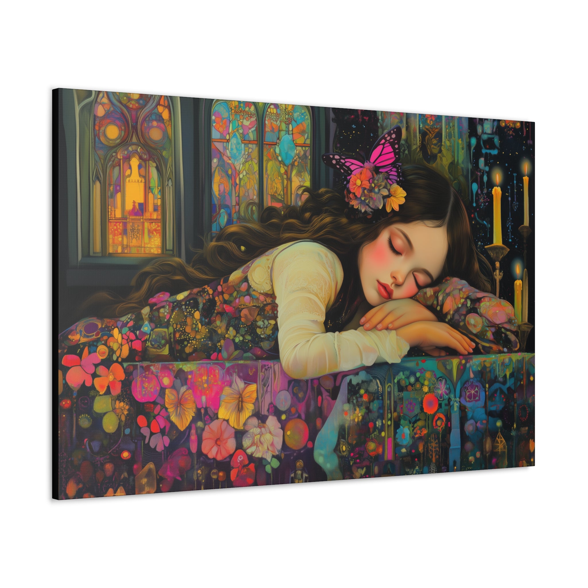 A Dream In Her Sleep Canvas Print