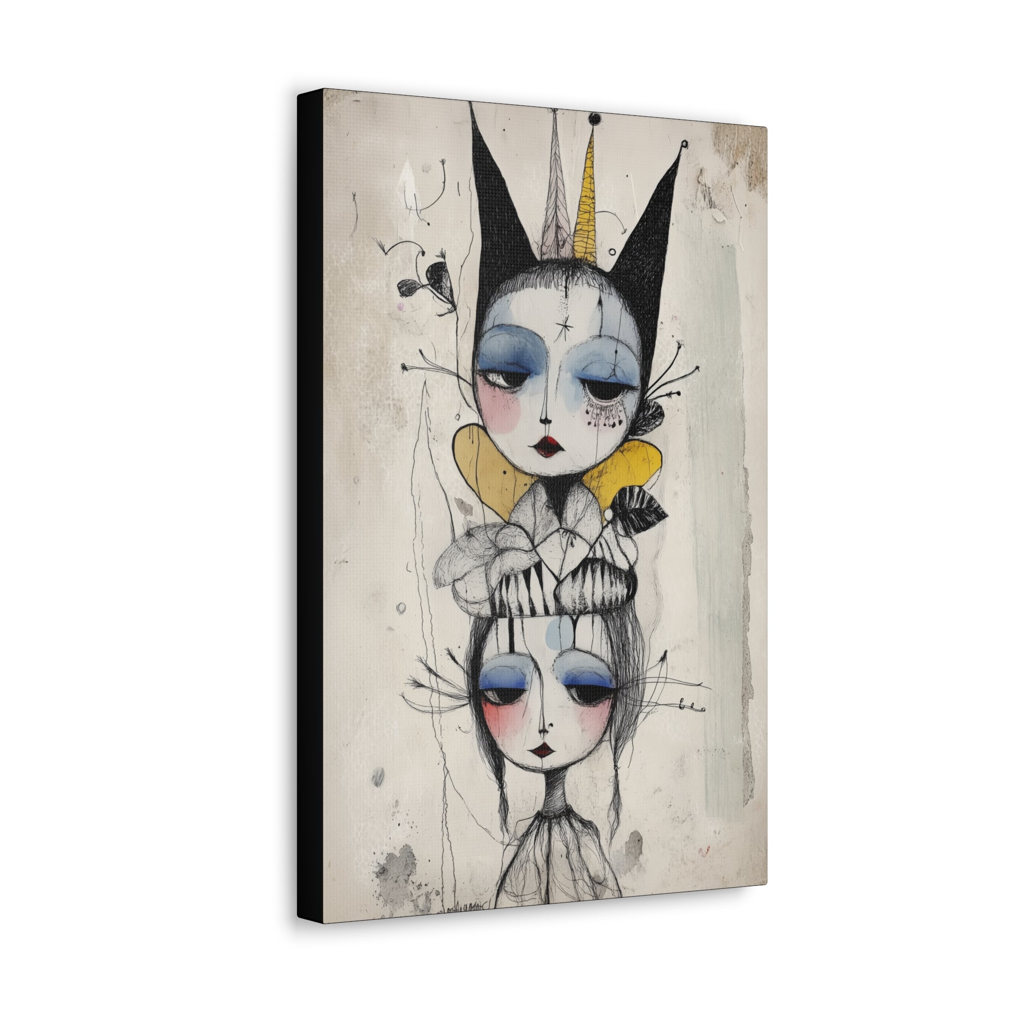 Queen In The Jester’s Court Canvas Print