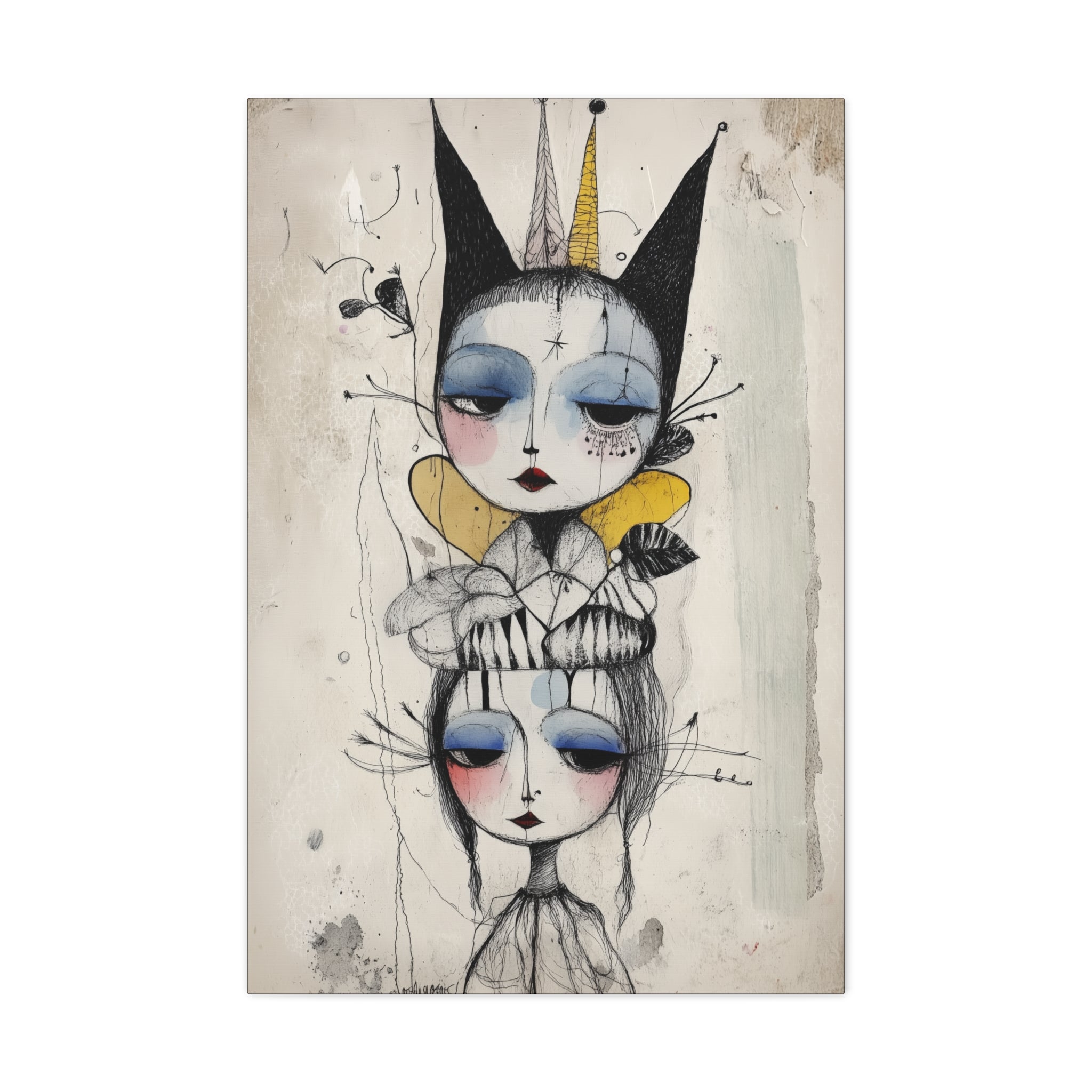 Queen In The Jester’s Court Canvas Print